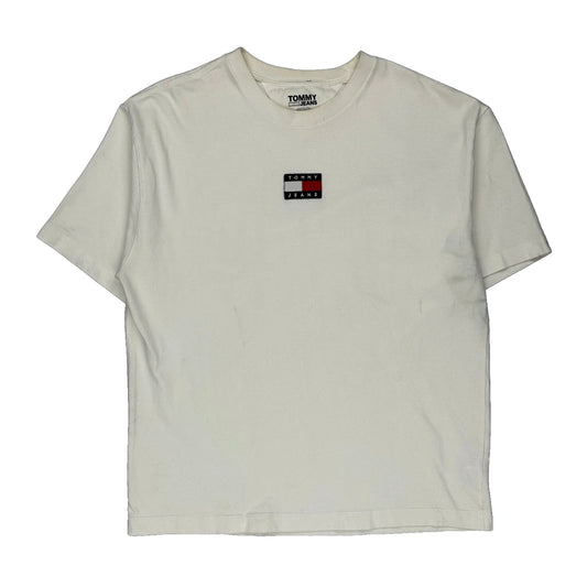 Tommy Jeans T-Shirt - Large White Cotton