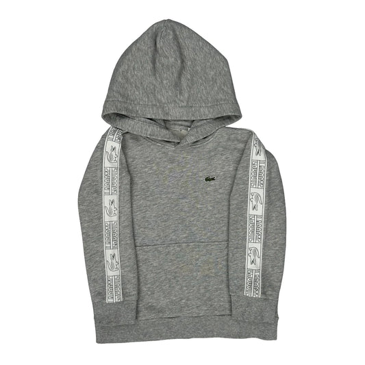 Age 4 Lacoste Hoodie - XS Grey Cotton