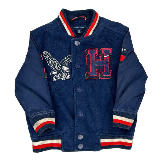 Age 2-3 Tommy Hilfiger Varsity Jacket - 2XS Blue Acrylic