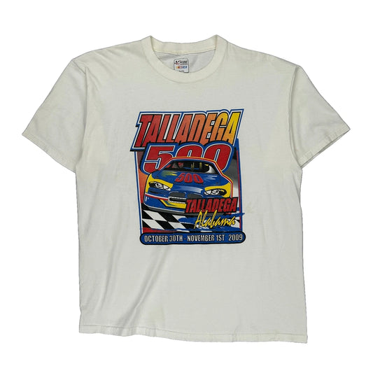 Talladega 500 Chase Authentics Nascar T-Shirt - XL White Cotton