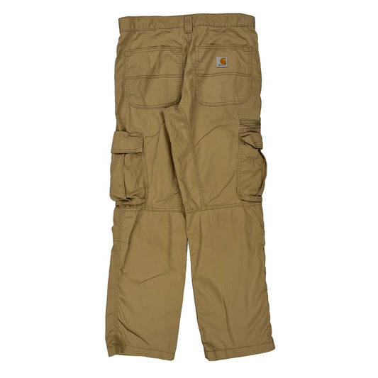 Carhartt Cargo Trousers - 32W 30L Beige Cotton Blend
