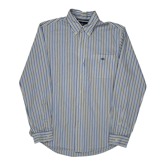 Ralph Lauren Striped Shirt - Medium Blue Cotton