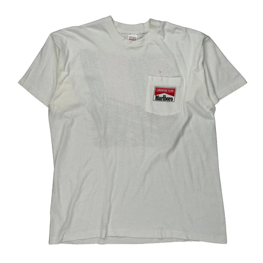 Adventure Team Marlboro Single Stitch T-Shirt - XL White Cotton