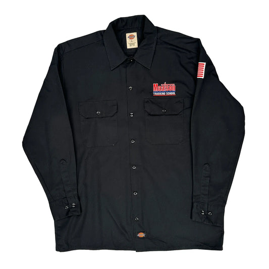 Trucking School Dickies Shirt - Large Black Cotton