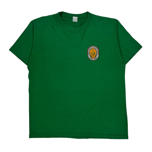 Unbranded Single Stitch T-Shirt - Medium Green Cotton