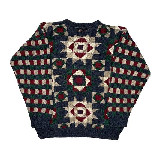 Northern Isles Jumper - XL Multicoloured Wool Blend