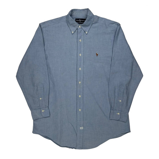 Vintage Ralph Lauren Shirt - Medium Blue Cotton