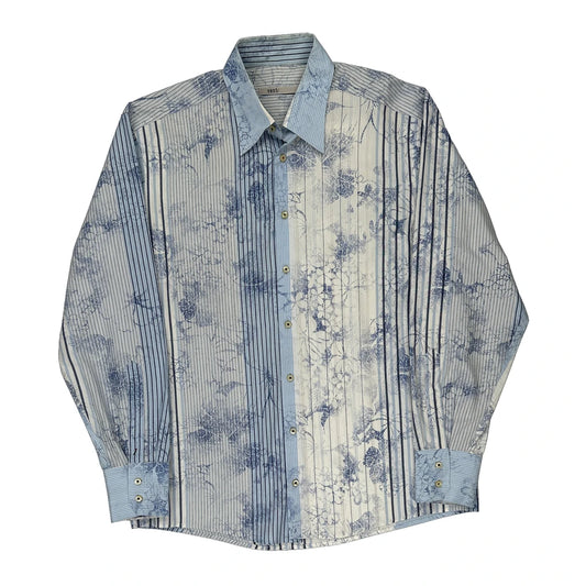 Venti Shirt - Large Blue Cotton