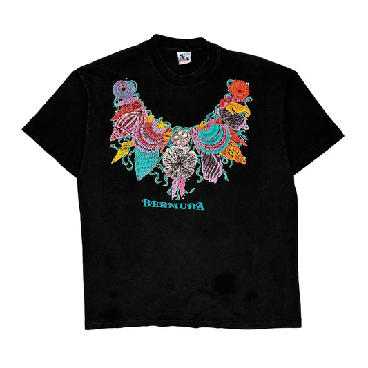 Sci Single Stitch T-Shirt - XL Black Cotton