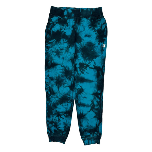 Champion Tie-Dye Joggers - Large Black Cotton