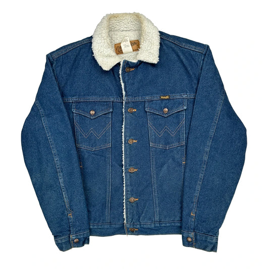 Wrangler Denim Jacket - Medium Blue Cotton