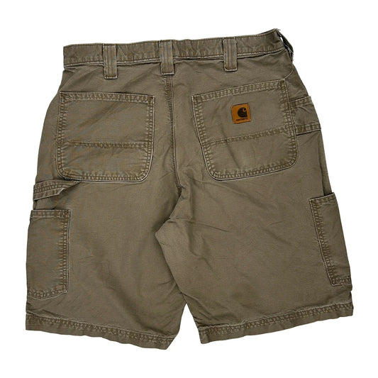 Carhartt Cargo Carpenter Shorts - 31W 10L Brown Cotton