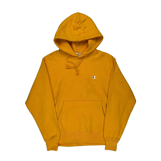 Reverse Weave Champion Hoodie - Medium Yellow Cotton