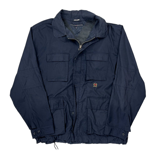 Multi Pocket Tommy Hilfiger Utility Jacket - 2XL Navy Polyester