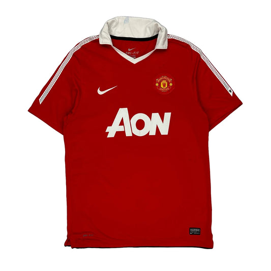 2010 Manchester United Nike Football Football Shirt - Medium Red Polyester