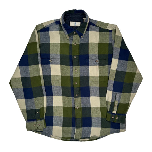 Unbranded Checked Flannel Shirt - XL Green Acrylic