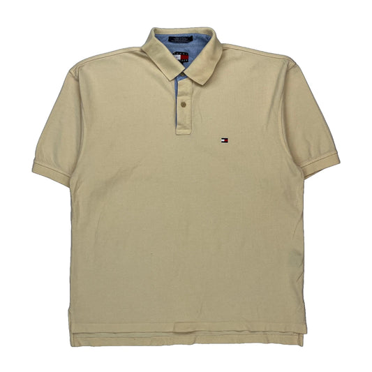 Tommy Hilfiger Polo Shirt - XL Beige Cotton