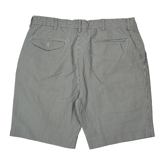 Vintage Ralph Lauren Striped Shorts - 33W 9L Grey Cotton