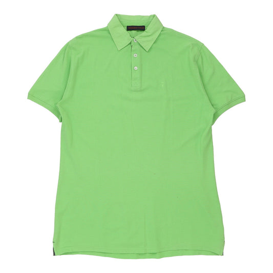 Vintage green Trussardi Polo Shirt - mens large