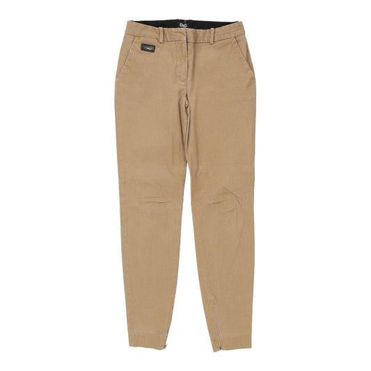 Dolce & Gabbana Trousers - 30W UK 10 Beige Cotton