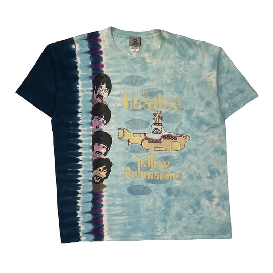 The Beatles Liquid Blue Band T-Shirt - XL Multicoloured Cotton