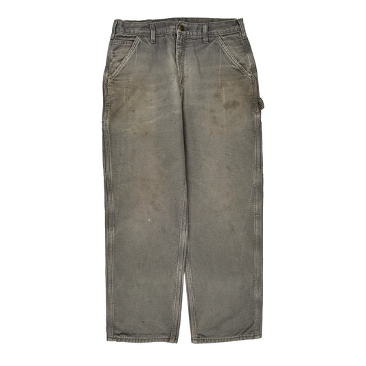 Carhartt Carpenter Trousers - 32W 30L Grey Cotton