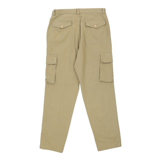Vintage beige Unbranded Cargo Trousers - mens 34" waist