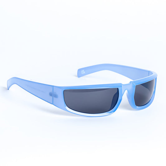 Retro Wrap Around Racer Sunglasses in Purple Sunglasses Unbranded   