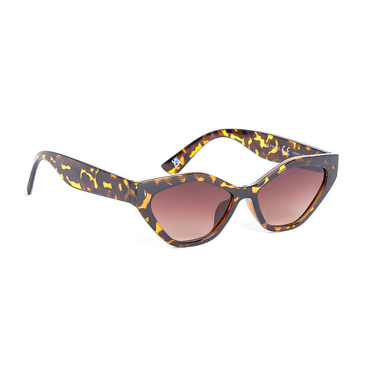 Retro Angular Cat Eye in Gloss Tortoiseshell Sunglasses Unbranded   