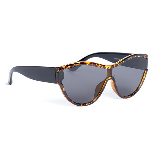 Retro Futuristic Visor in Tortoiseshell Sunglasses Unbranded   