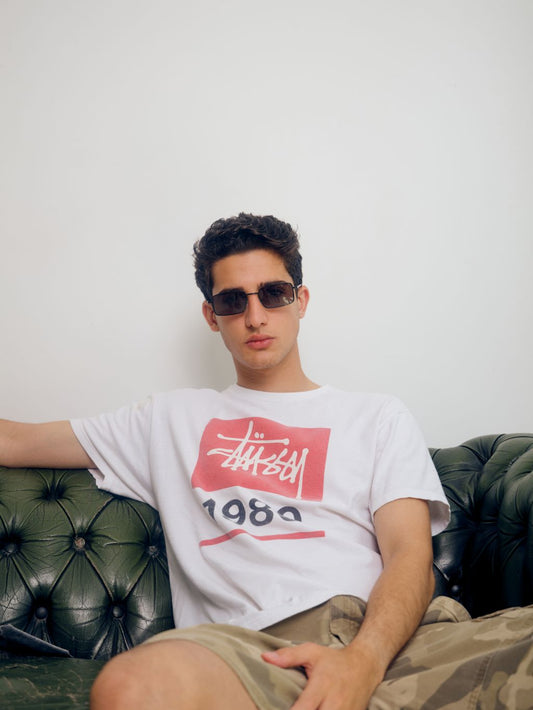 Berlin Metal Frame Rectangle Sunglasses