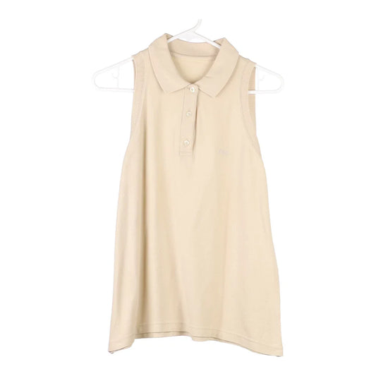 Vintage beige Fila Polo Top - womens large
