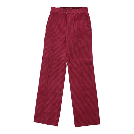 Colmar Cord Trousers - 26W UK 6 Pink Cotton