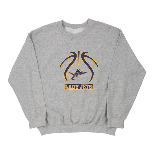 Vintage grey Lady Jets Unbranded Sweatshirt - womens x-large