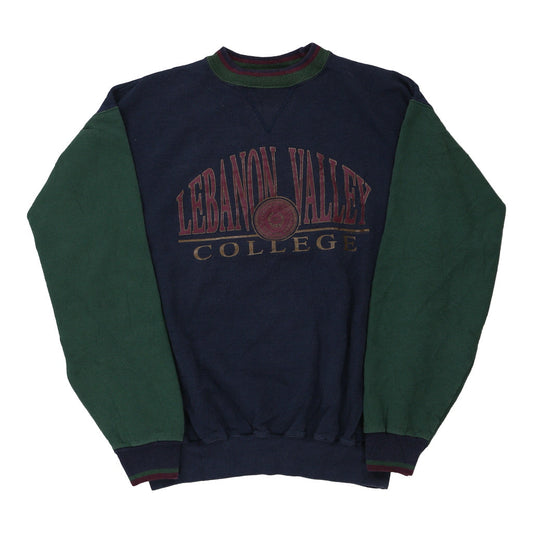 Vintage block colour Lebanon Valley College House Sweatshirt - mens large