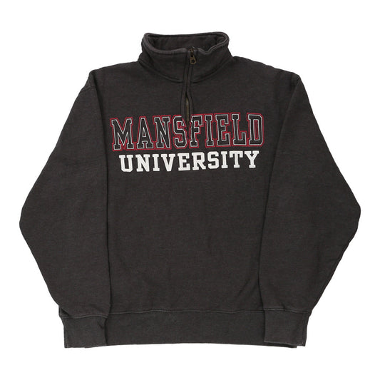 Vintage grey Mansfield University Helly Hansen 1/4 Zip - mens medium