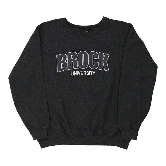 Vintage grey Brock University Layer Sweatshirt - womens x-large