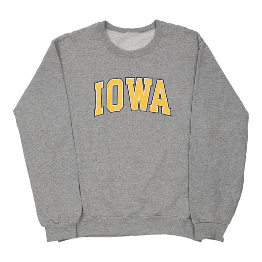 Vintage grey Iowa Unbranded Sweatshirt - mens medium