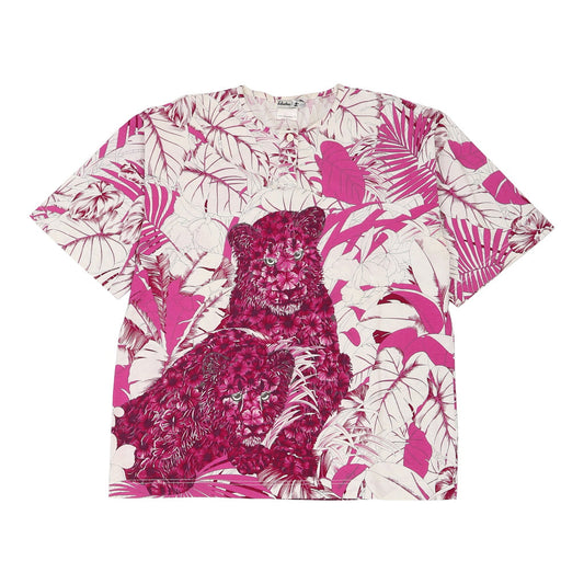 Vintage pink Salvatore Ferragamo T-Shirt - womens medium