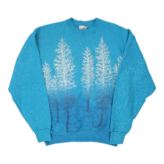 Vintage blue Made in USA  Fruit Of The Loom Sweatshirt - mens x-large