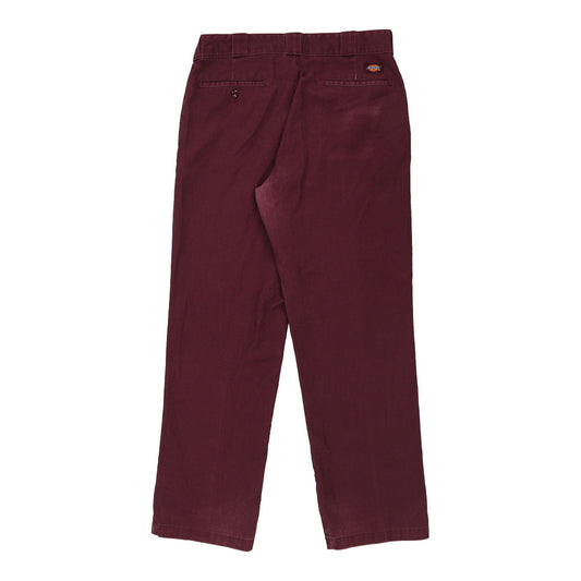 Vintage burgundy 874 Dickies Trousers - mens 34" waist