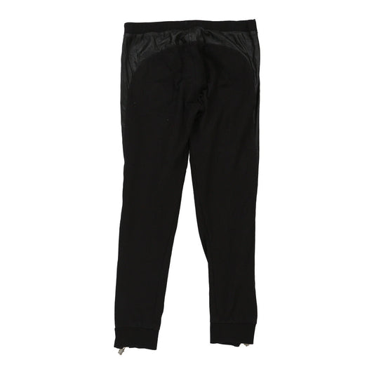 Vintage Versace Jeans Couture Skinny Trousers - 28W UK 8 Black Cotton Blend