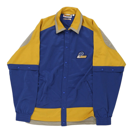 Vintage Lotto Track Jacket - Small Blue Polyester