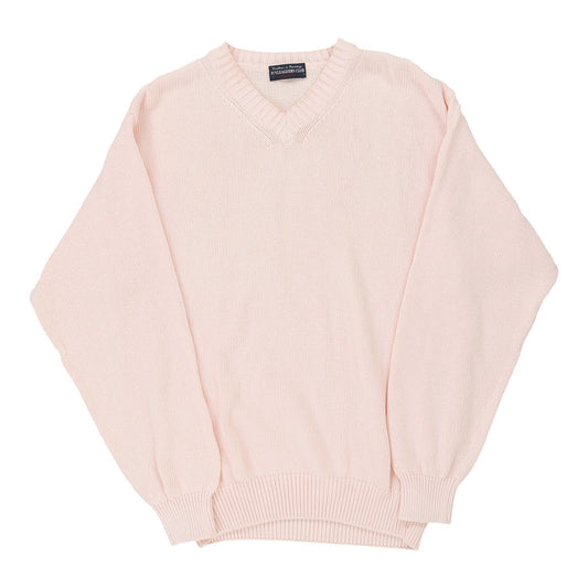 Vintage pink Ivy Leaguers Club Jumper - mens medium