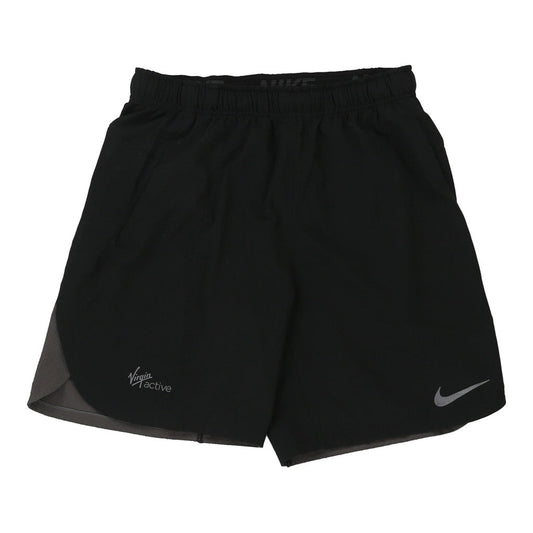 Vintage Virgin Active Nike Sport Shorts - Medium Black Polyester