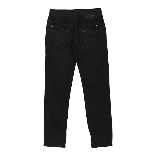 Vintage Gas Trousers - 28W UK 4 Black Cotton
