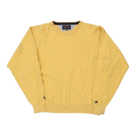 Vintage yellow Tommy Hilfiger Jumper - mens large