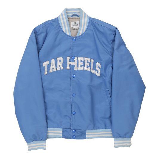 Vintage blue Tar Heels Hillflint Bomber Jacket - mens large