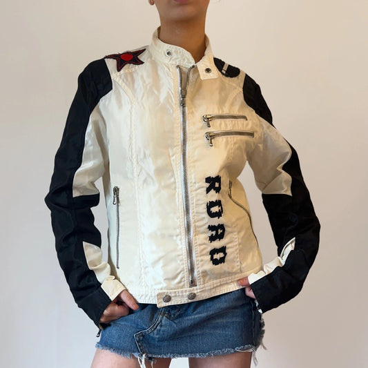Vintage white Bsa Jacket - womens small