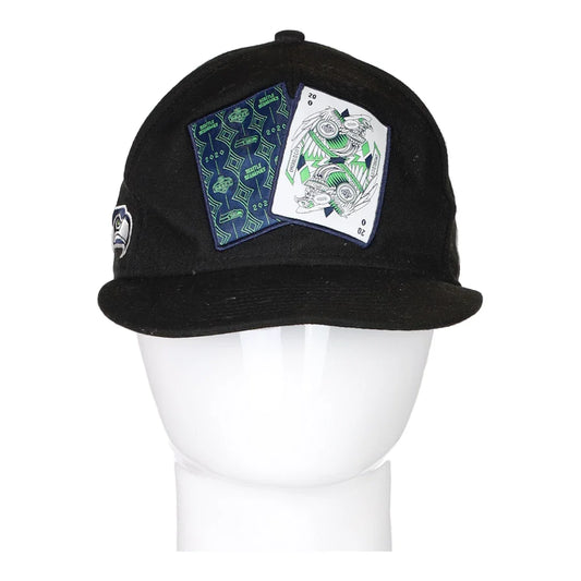 Vintage black Seattle Seahawks New Era Cap - mens no size